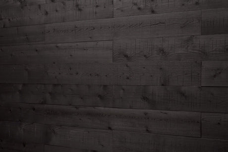 Black Peel and Stick Wood Wall Panels