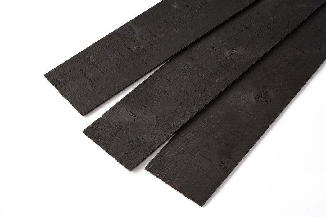 Black Peel and Stick Wood Wall Panels