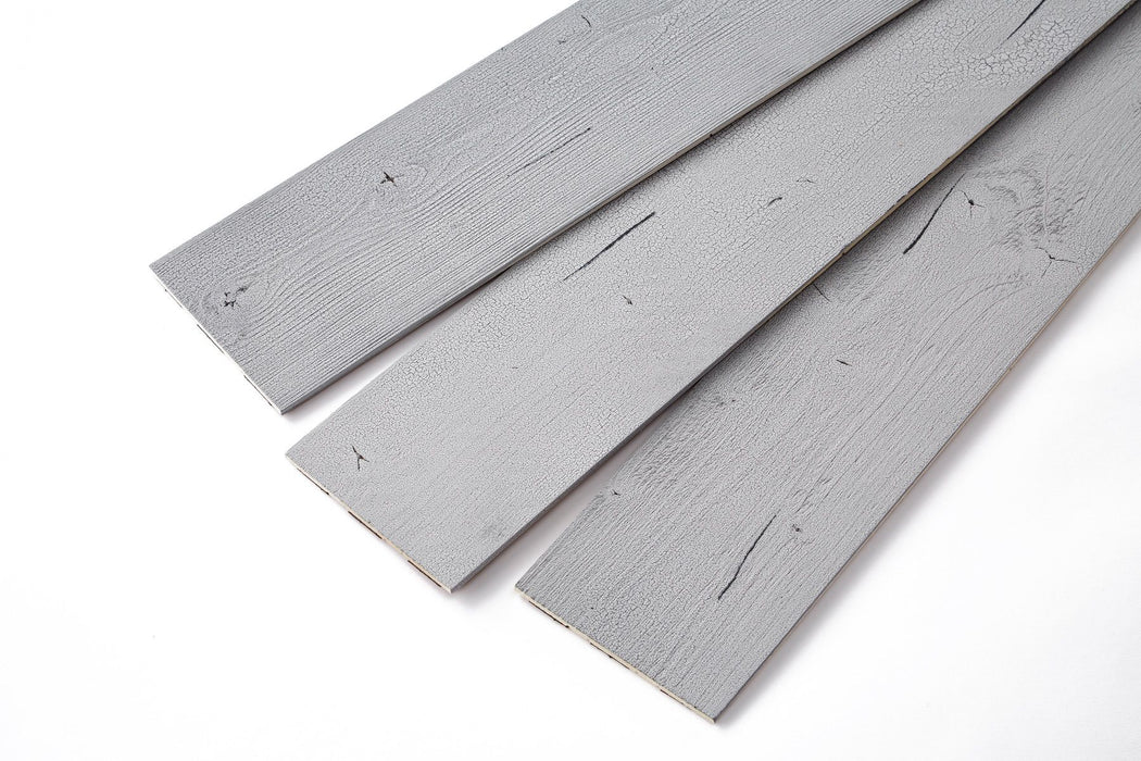 Silver Grey Peel and Stick Wood Wall Panels