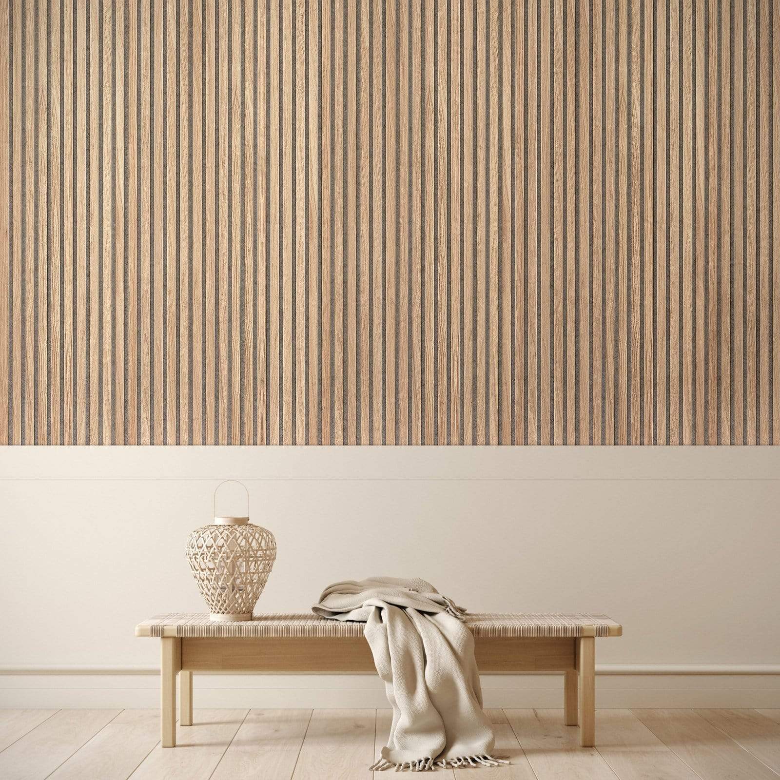 Acupanel® Contemporary Natural Oak Slat Acoustic Wood Wall Panels