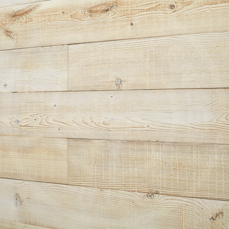White Washed Peel and Stick Wood Wall Panels